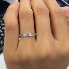 Cartier Love 18K White Gold Full Diamond Pavé Screw Motif Wedding Band Ring