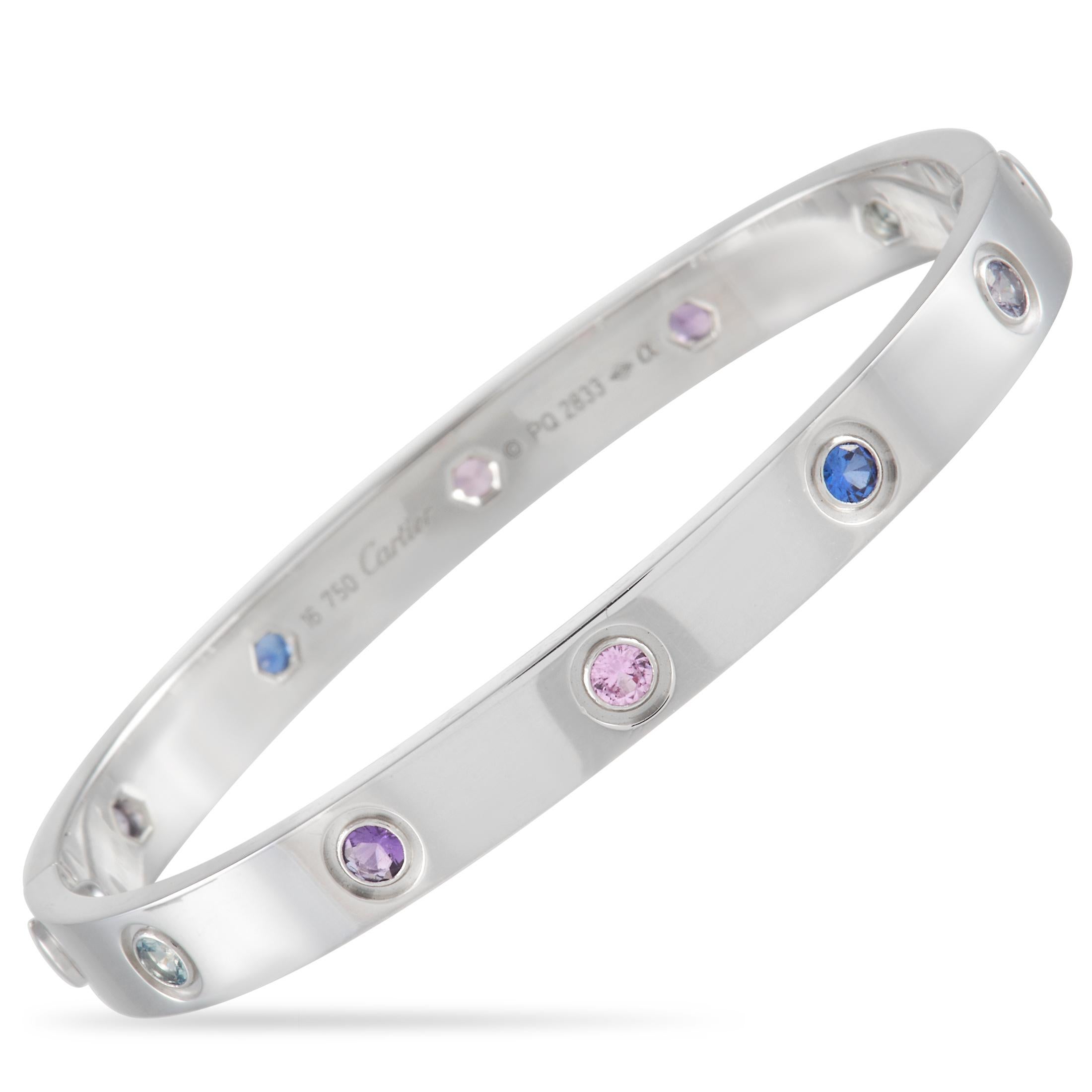Cartier love bracelet gemstones clearance