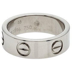 Cartier Love 18K White Gold Ring EU 48