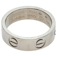 Cartier Love 18K White Gold Ring EU 50