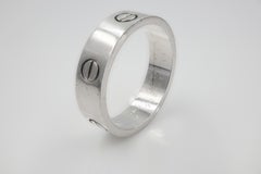 Cartier Love 18K White Gold Ring Wedding Band Size 64 US 10.75