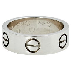 Cartier Love 18K White Gold Ring Size 48