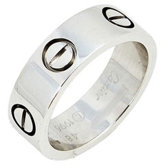 Cartier Love 18K White Gold Ring Size 48