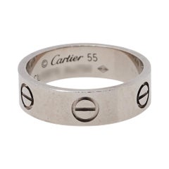 Cartier Love 18K White Gold Ring Size 55
