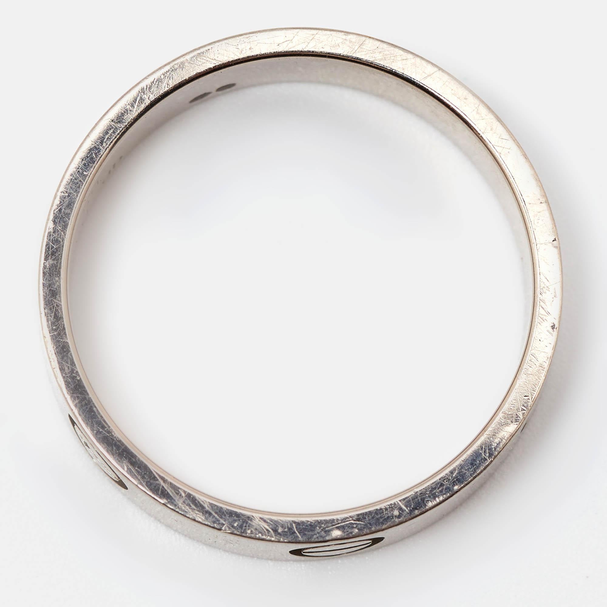 Cartier Love 18k Weißgold Ring Größe 59 1