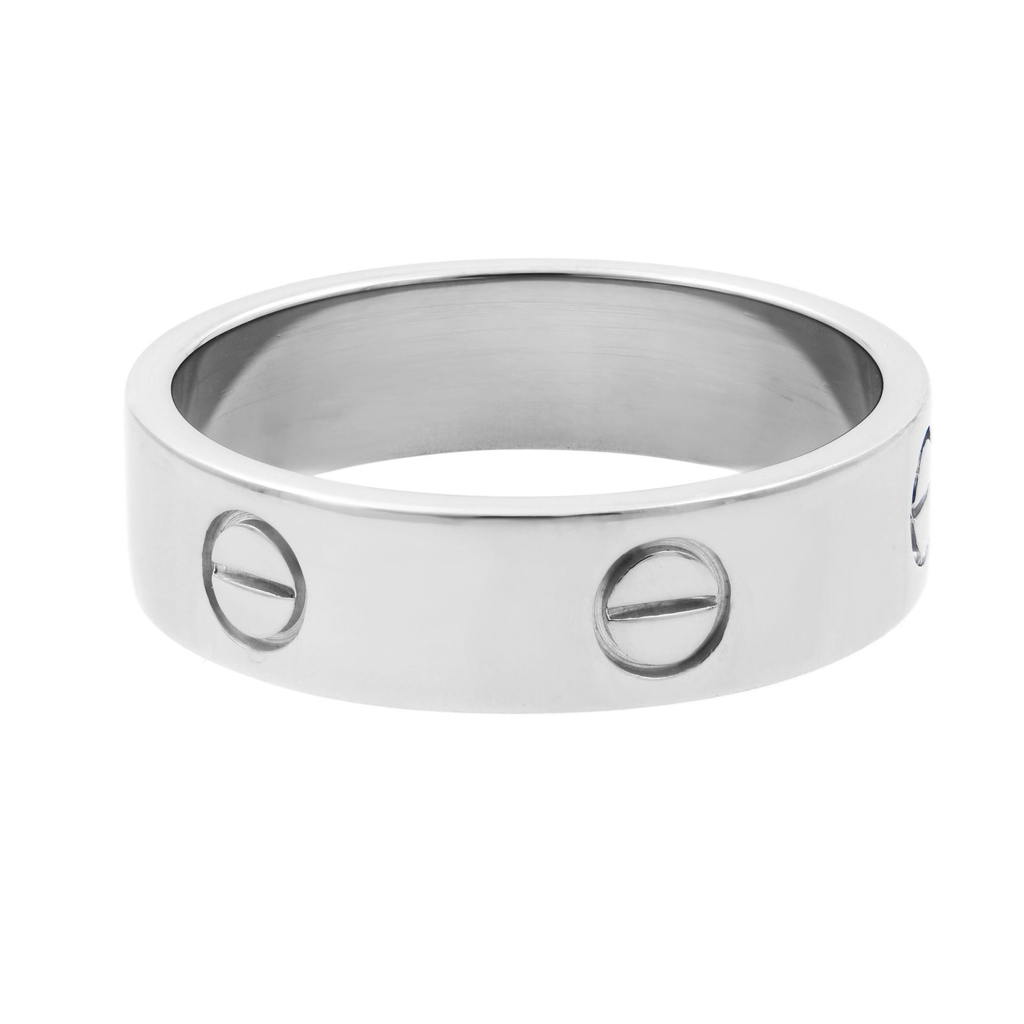 silver cartier style ring