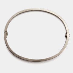Cartier Love 18k White Gold Small Bangle Bracelet 16
