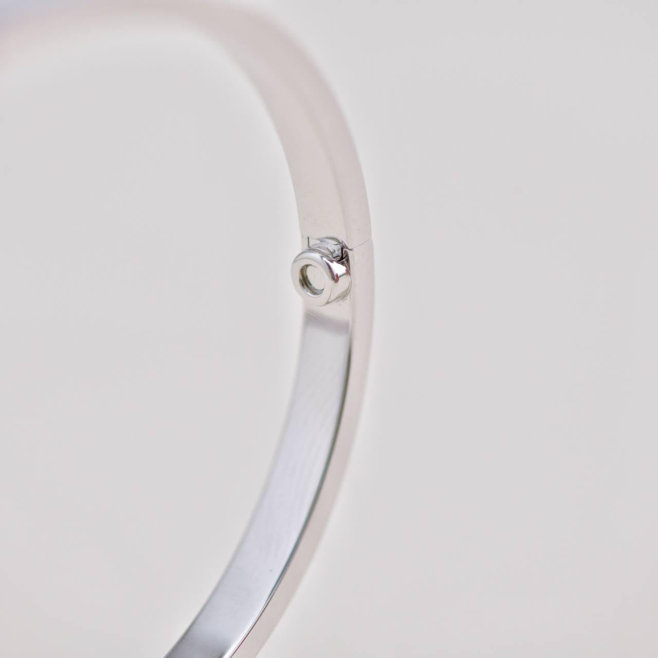 Pulsera Cartier Love Oro Blanco 18K Modelo Pequeño Talla 16 en venta 2