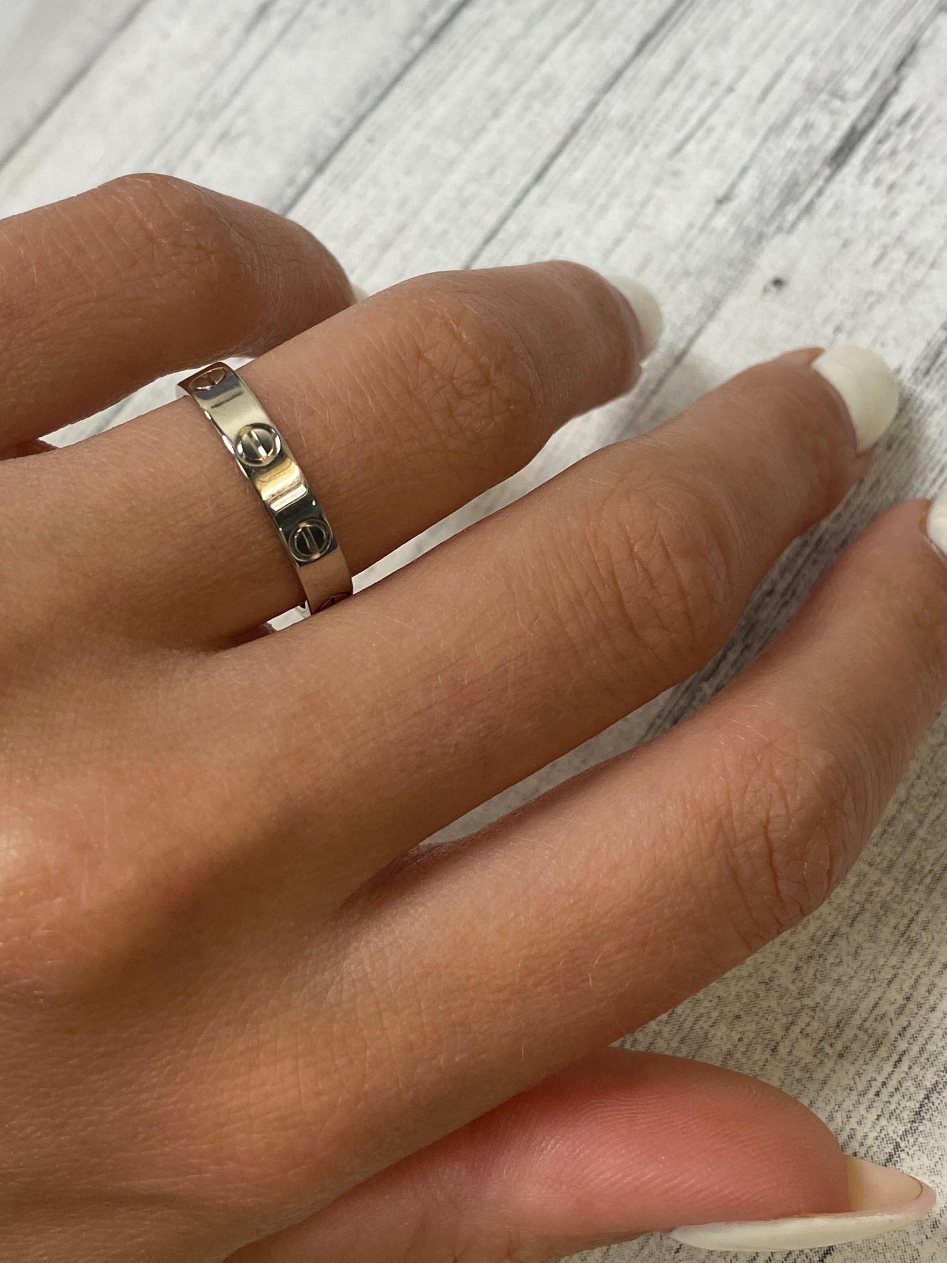 cartier white gold wedding ring