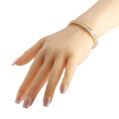 Cartier LOVE 18K Yellow Gold 1.99ct Diamond Bracelet Size 17