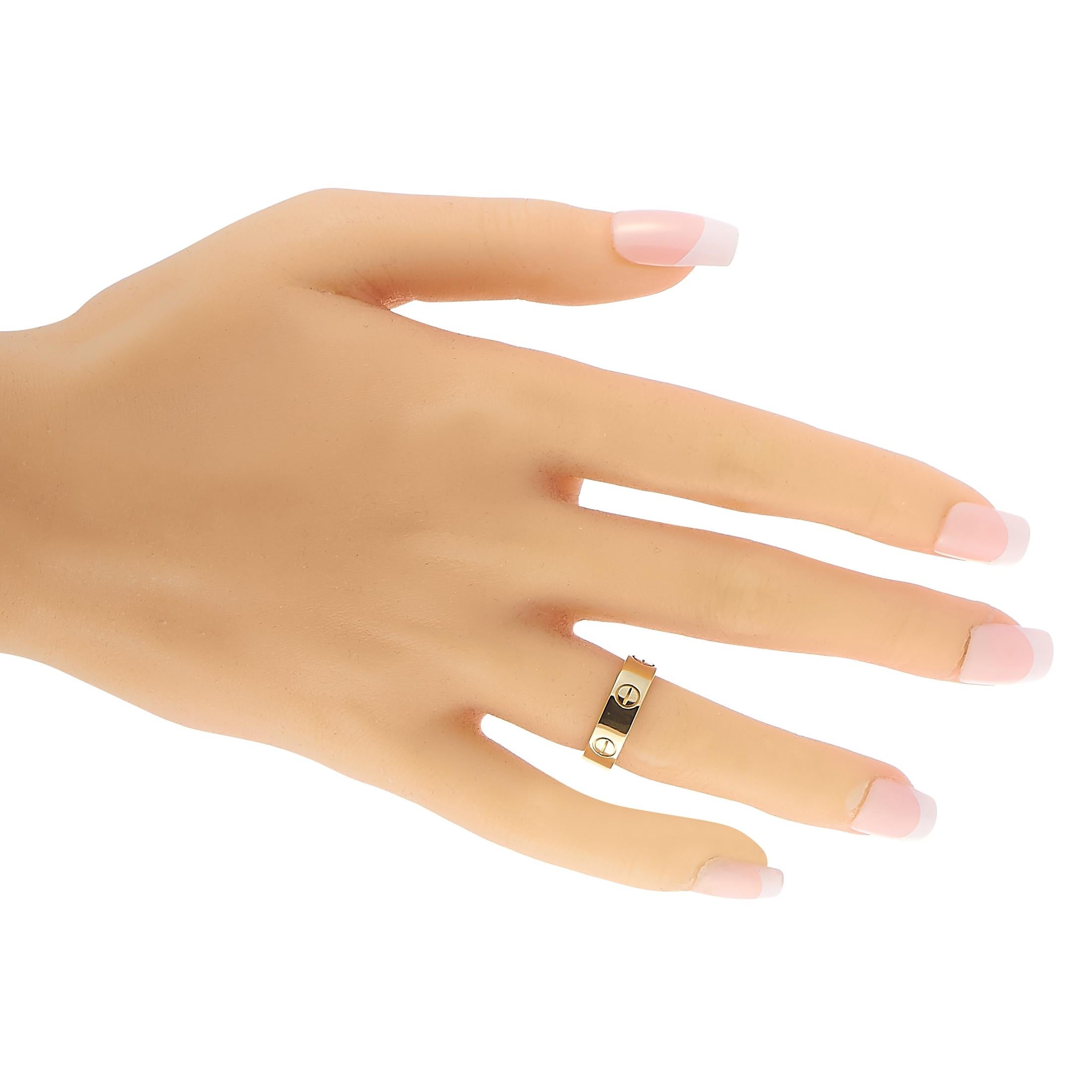 Cartier LOVE Bandring aus 18 Karat Gelbgold im Zustand „Hervorragend“ in Southampton, PA