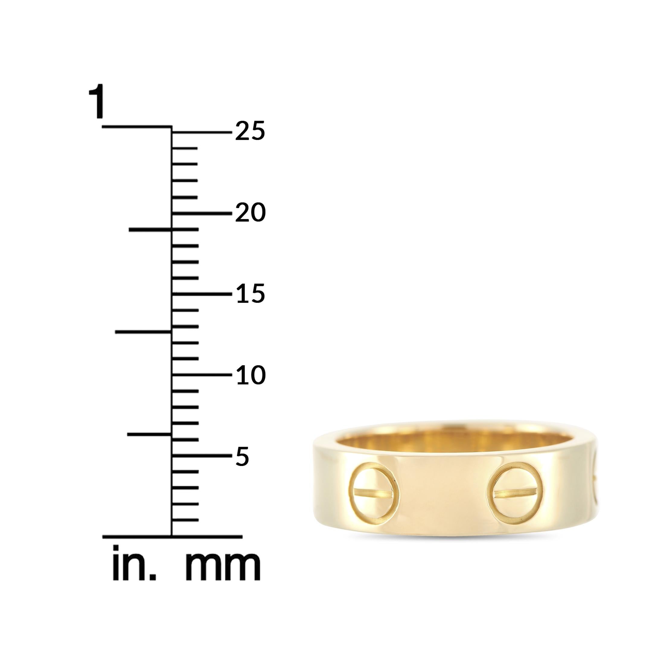 Cartier LOVE Bandring aus 18 Karat Gelbgold 3