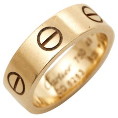 Cartier Love 18k Yellow Gold Band Ring