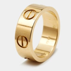 Anillo Cartier Love Oro Amarillo 18k Talla 44