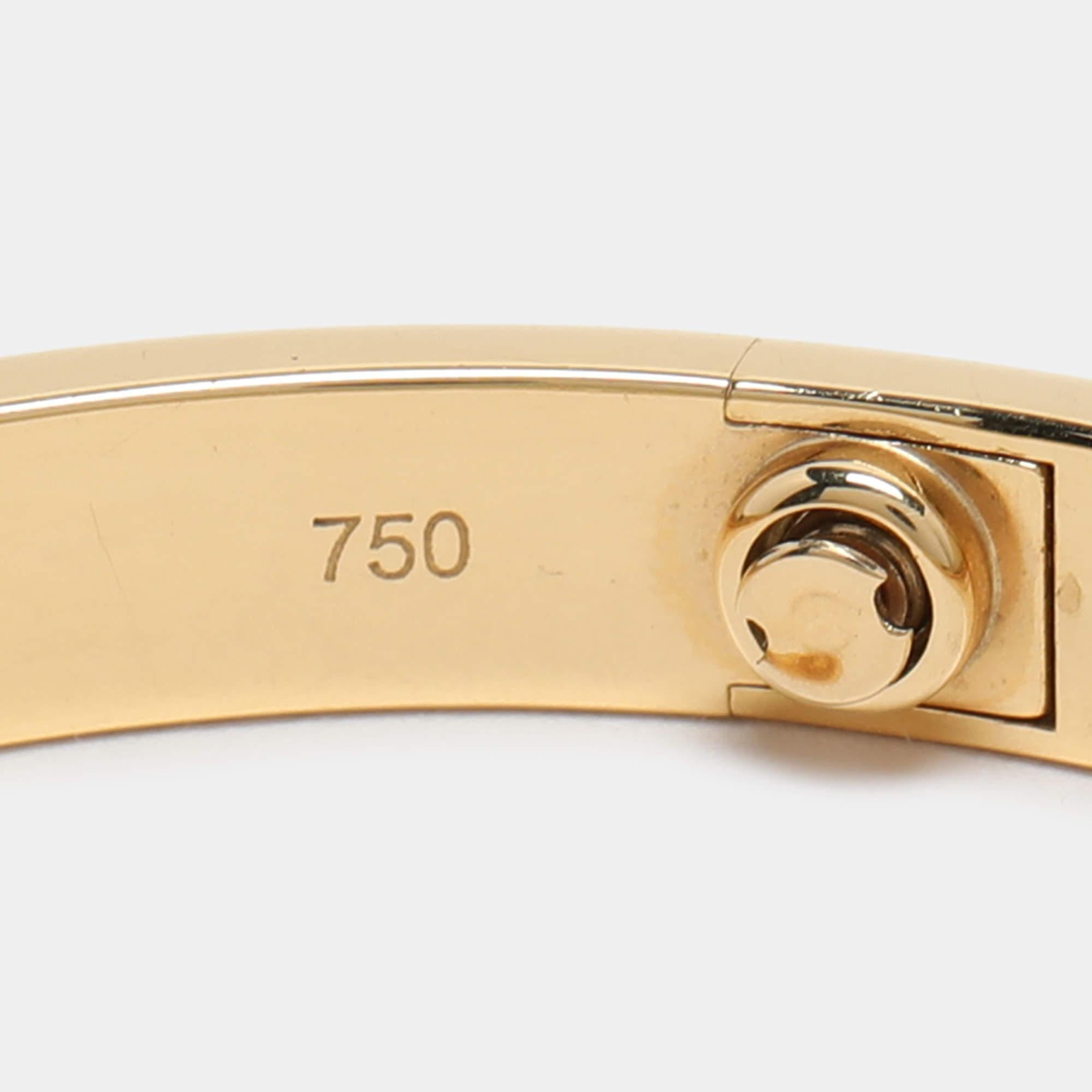 Cartier Love 18K Yellow Gold Bracelet 17 2