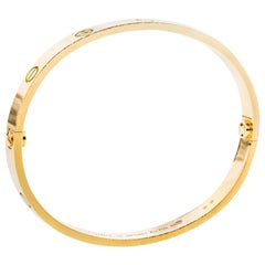 Cartier Love 18K Yellow Gold Bracelet 18