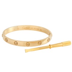 Cartier LOVE Armband aus 18 Karat Gelbgold, Größe 16