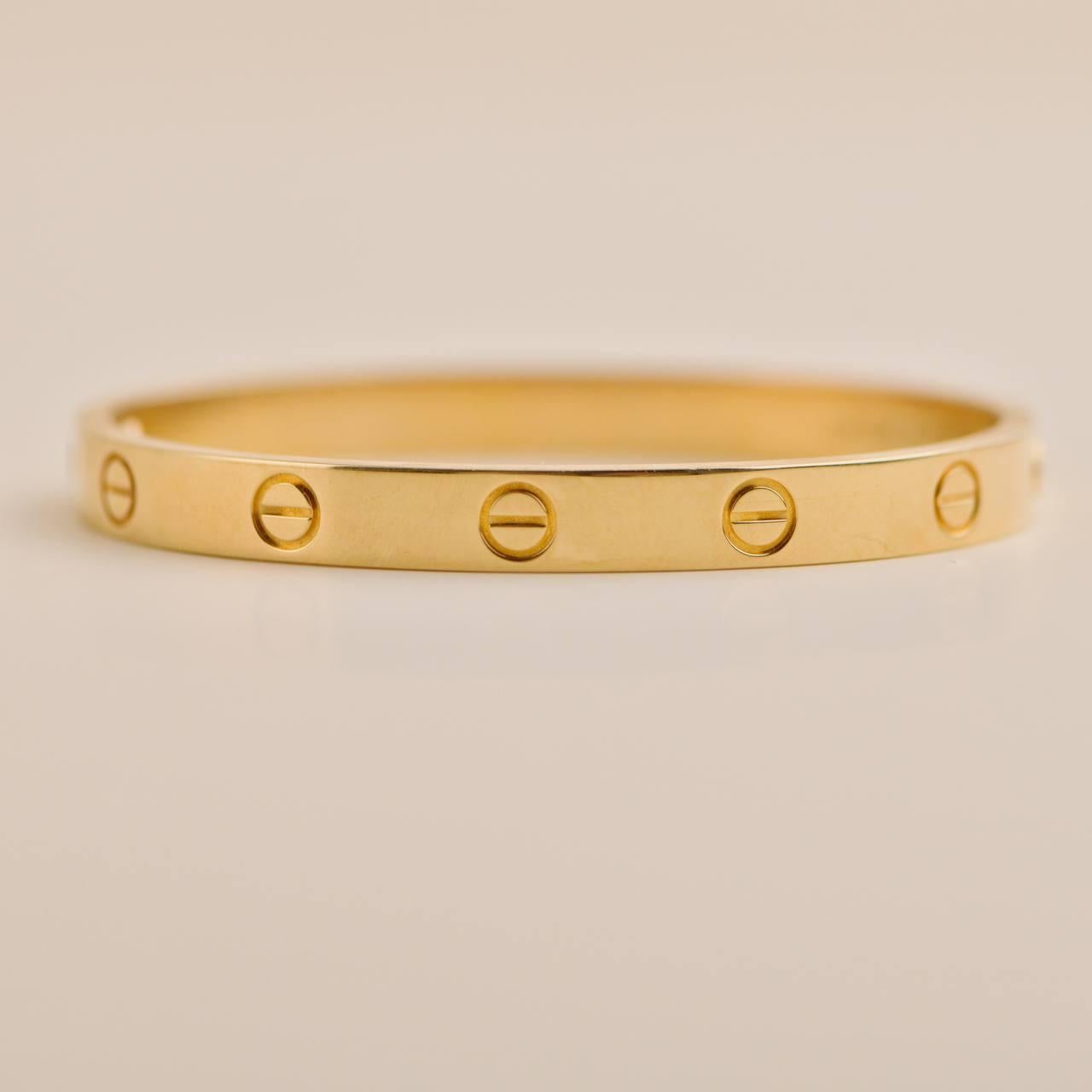 Cartier Love Bracciale in oro giallo 18k misura 16 1