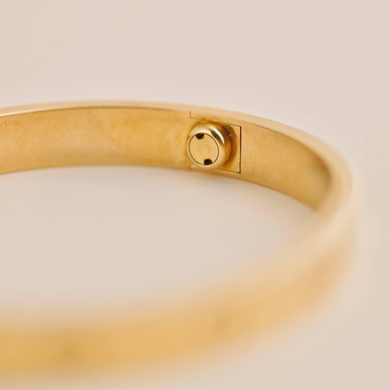 Cartier Love Bracciale in oro giallo 18k misura 16 2