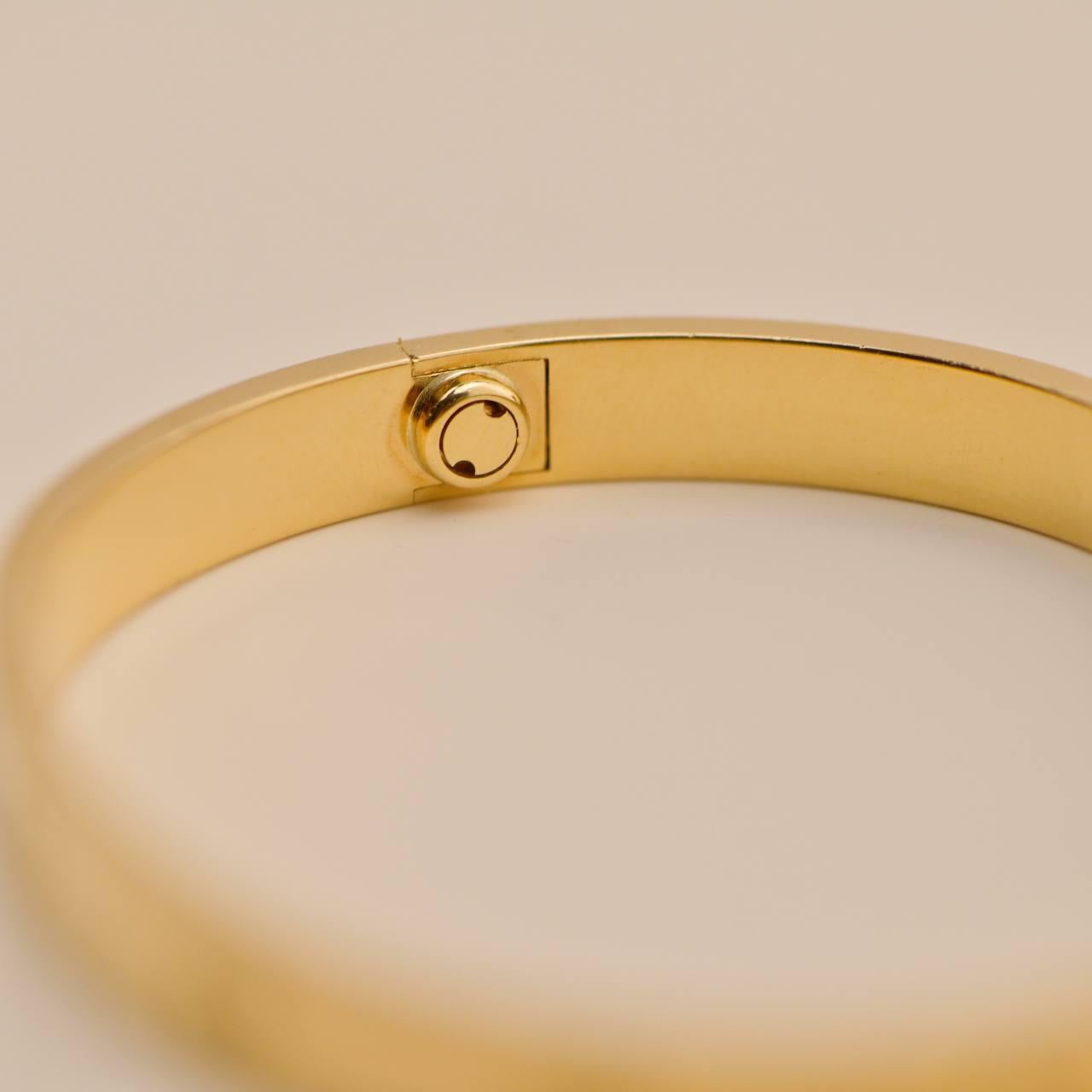 Cartier Love Bracelet en or jaune 18 carats, taille 17 en vente 1