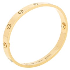 Cartier Love 18K Gelbgold-Armband Größe 17
