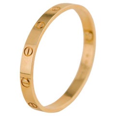 Cartier Love 18K Yellow Gold Bracelet Size 17