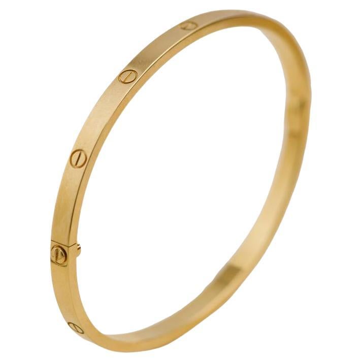 Cartier Love 18K Gelbgold Armband Größe 17 Kleines Model No.