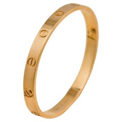 Cartier Love 18K Yellow Gold Bracelet Size 18 Cartier Love 18K Yellow Gold Bracelet Size 18