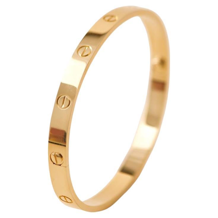 Cartier Love 18K Yellow Gold Bracelet Size 20