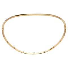 Cartier Love Halskette mit Kragen aus 18 Karat Gelbgold