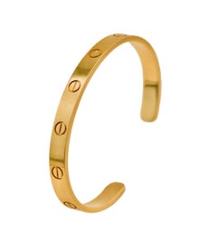 Cartier Love 18K Yellow Gold Cuff Size 17