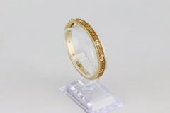 Cartier Love 18K Yellow Gold, Diamond And Spessartite Garnet Bracelet 16 CM