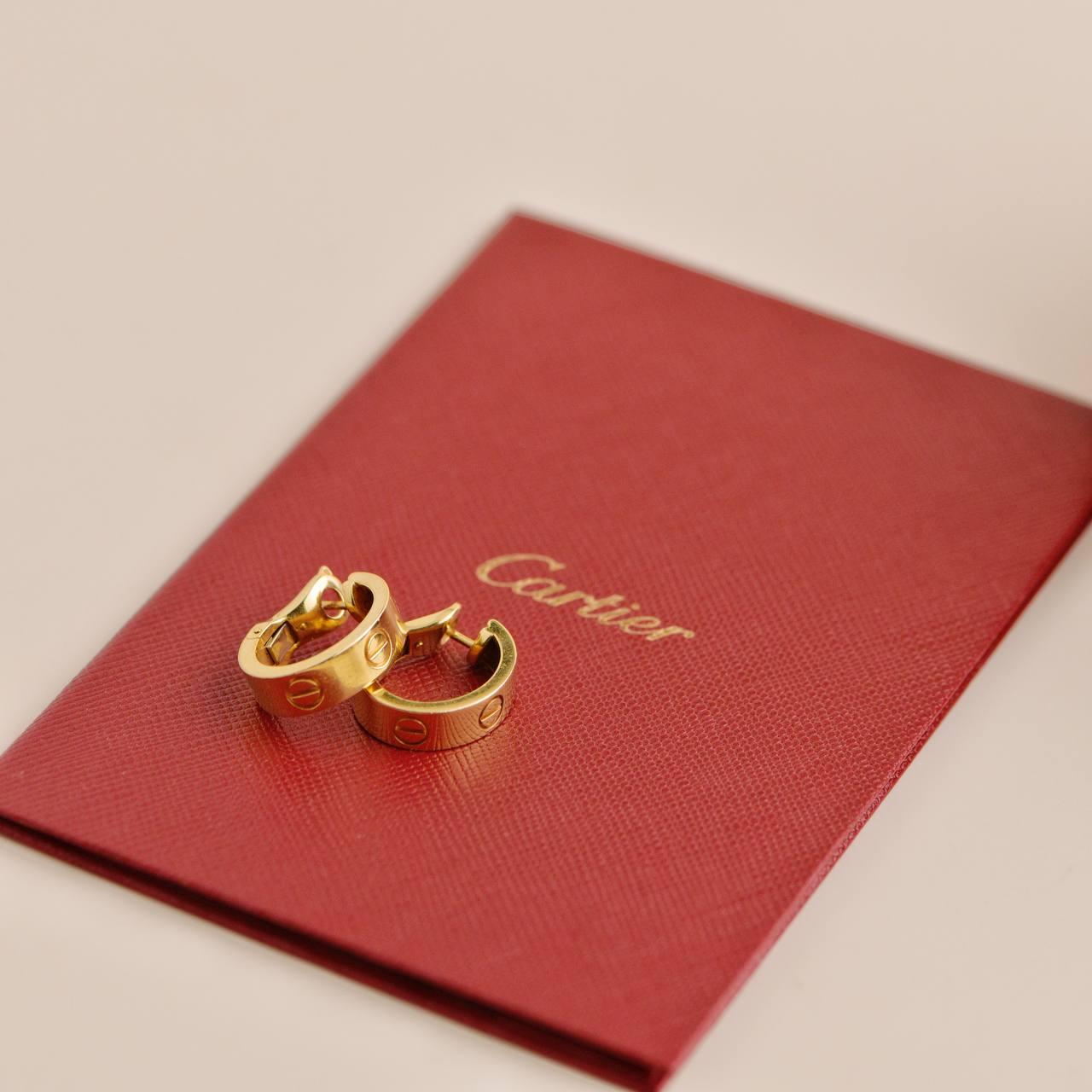 Cartier Love 18K Yellow Gold Earrings 1