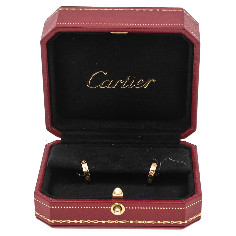 Contemporary Cartier Love 18K Yellow Gold Earrings
