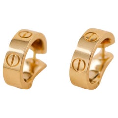 Cartier Love 18K Yellow Gold Earrings