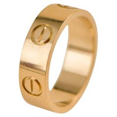 Cartier Love 18K Yellow Gold Ring Size 50