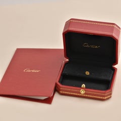 Boucle d'oreille simple en or jaune 18K Cartier Love