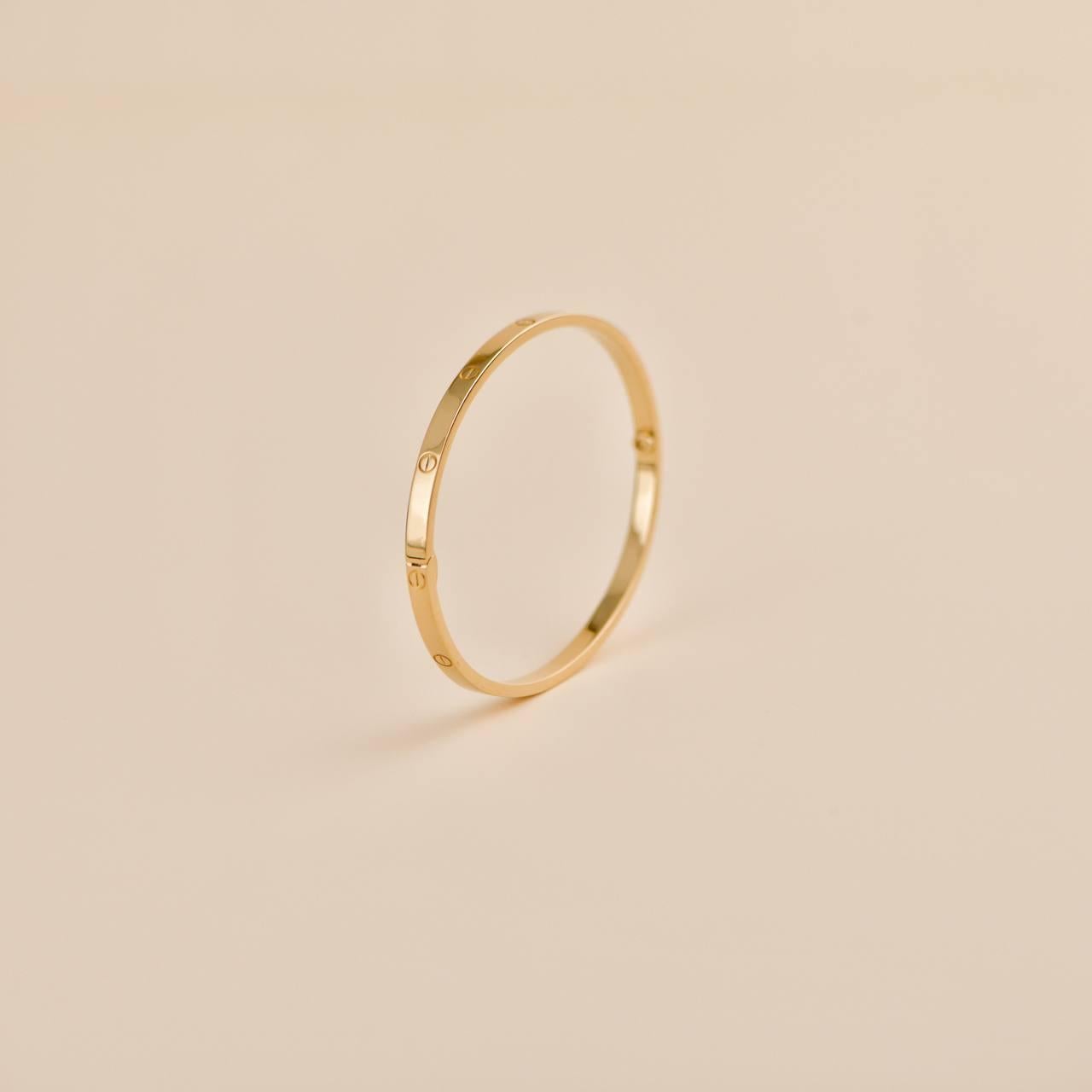 Cartier Love Oro Giallo 18k Taglia 18 Modello Piccolo 1