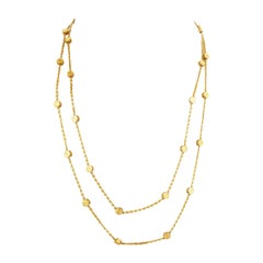 Cartier Love 18k Yellow Gold Stations Chain Necklace w/Cert