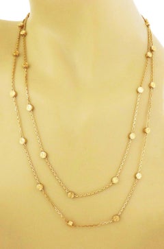 Cartier Love 18k Yellow Gold Stations Chain Necklace w/Cert