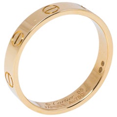 Cartier Love 18K Yellow Gold Wedding Band Ring Size 55