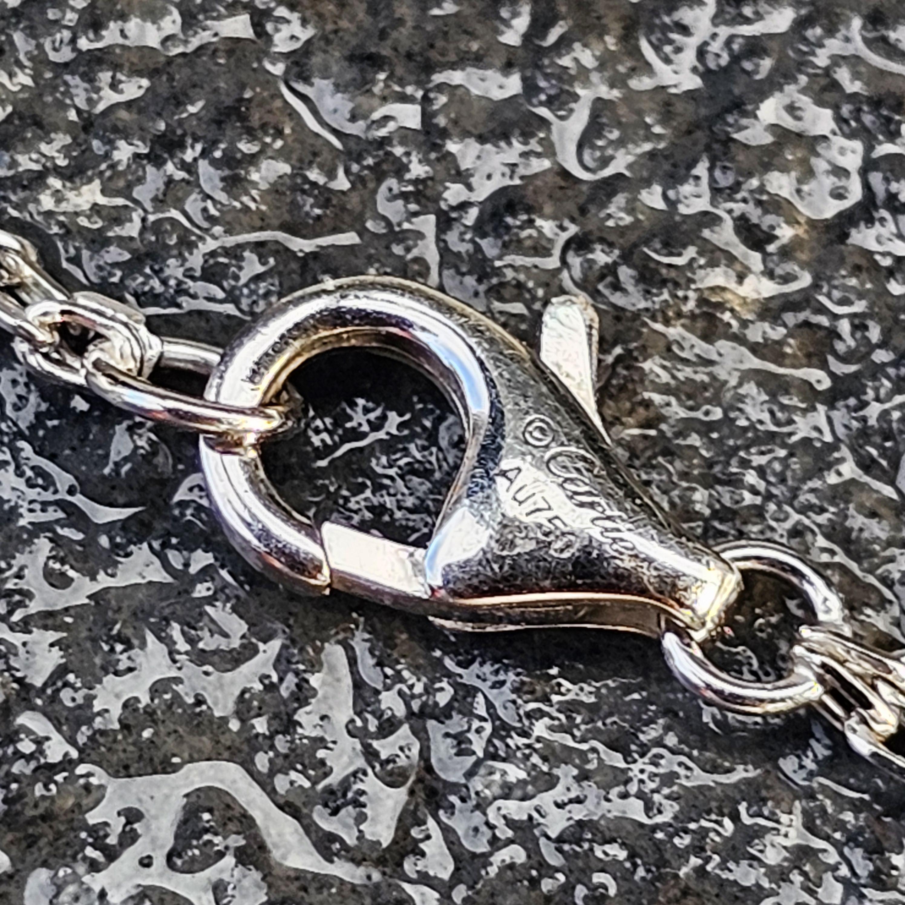 Women's Cartier Love 2 Diamond Pendant Necklace Chain 18k White Gold For Sale