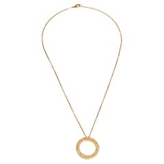 Cartier Love 3 Diamond 18k Rose Gold Pendant Necklace