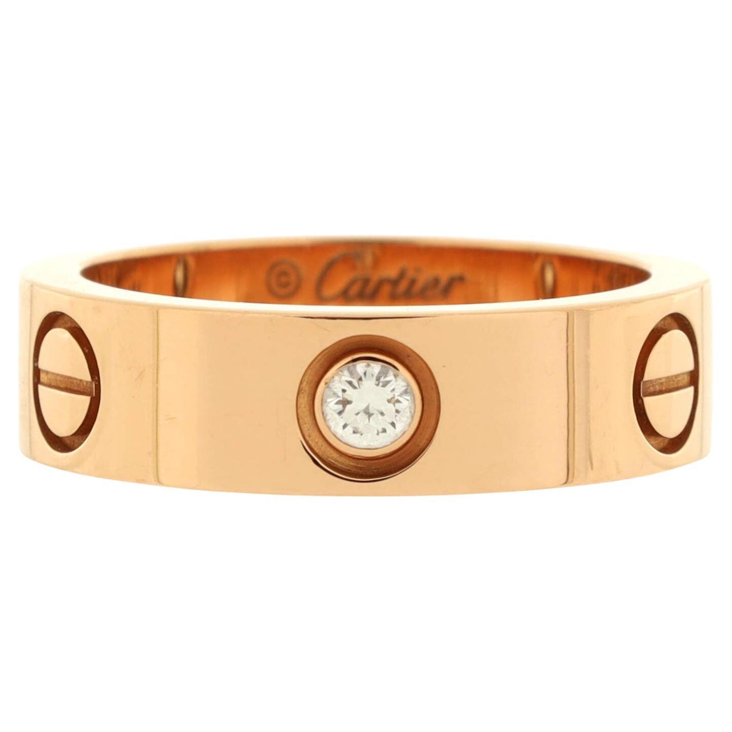 Cartier CRB4087500 - LOVE ring, 3 diamonds Rose gold, Cartier