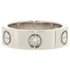 Cartier Bague Love à 3 diamants en or blanc 18 carats avec diamants