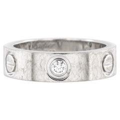 Cartier Bague Love à 3 diamants en or blanc 18 carats avec diamants