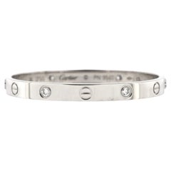 Cartier Bracelet Love à 4 diamants en or blanc 18 carats et diamants
