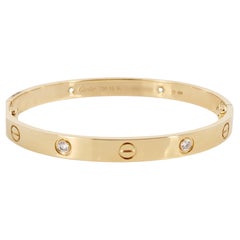 CARTIER Love 4P Diamantarmband 18KY Gelbgold