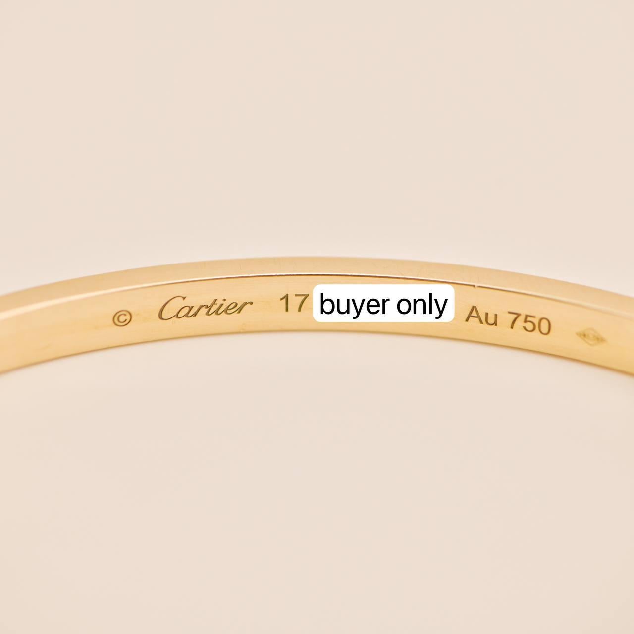 Cartier Love 6 Diamant 18K Gelbgold Kleines Modell Größe 17 1