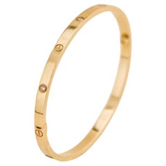 Cartier Love 6 Diamant 18K Gelbgold Kleines Modell Größe 17